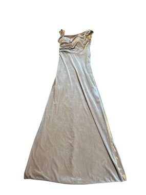 REVELRY tan Maxi Gown
